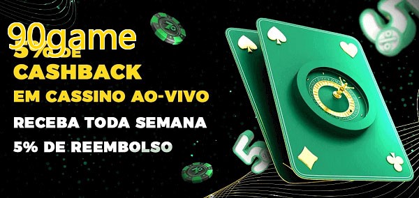 Promoções do cassino ao Vivo 90game